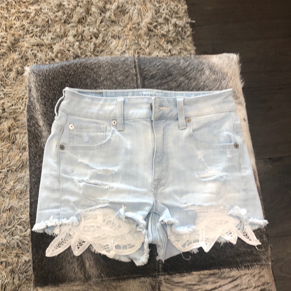 Hi rise American eagle shorts double zero